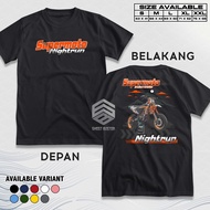 Kaos Racing Supermoto Nightrun Indonesia Baju Distro Motor Balap CRF KLX Tshirt Otomotif GBA887