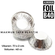 ALUMUNIUM FOIL CUP B40 ROUND FOIL TRAY FOOD PACKAGING B 40