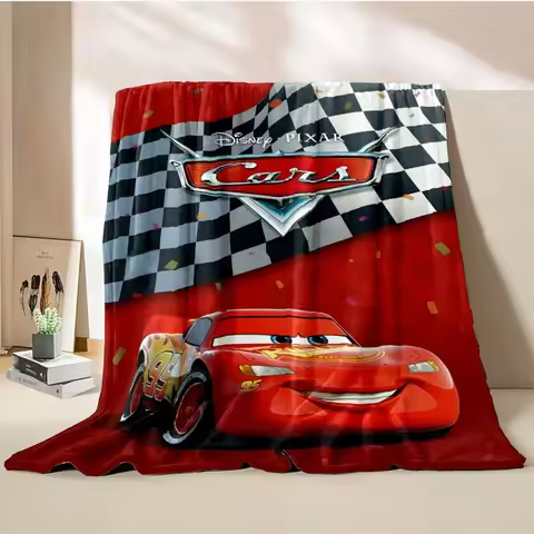 Disney Cars Mcqueen Blanket Soft Fluffy Throw King Size Luxury Blanket Throw Kid Adult Sofa Bed Blan