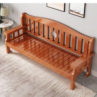 New Three-Person Bench Modern Living Room Small Apartment Combination Simple Wooden All Solid Wood C