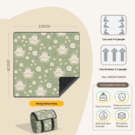 Ultrasonic Picnic Blanket Extra Large 300x200cm Thickened Waterproof Sandproof Foldable Beach Mat fo