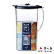 多慶屋 - TAKEYA - 2.1L塑膠水壺 塑膠家用有手柄凍水樽 平行進口 [日本製]