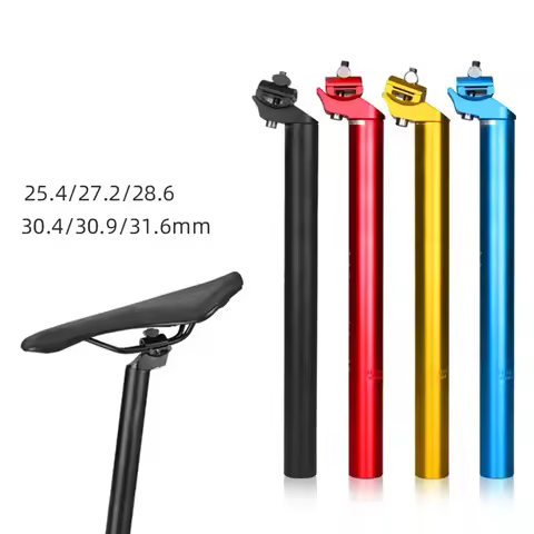 Bicycle Seatpost Black Blue Red Gold 27.2/31.6x350mm Aluminum Alloy Shock Absorber Seat Tube For Mou