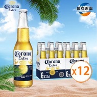 可樂娜 - Corona 可樂娜啤酒 (細樽裝) 12 x 355ml - 經典墨西哥啤酒 清爽口感