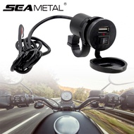 12V Motorcycle USB Charger Waterproof Single Phone Charger Socket with Switch for Motorbikes