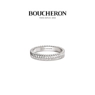 [With Box] BOUCHERON/BOUCHERON Full Diamond Color Narrow Wedding Ring Diamond Ring