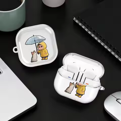 Case For Samsung Galaxy Buds 4Pro Live 3Pro 3 FE 2 2Pro 4 Pro Clear Earphone Cases Cover With Hook C