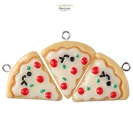 STARYSWAY 30Pcs, (4.5mm) thick 0.93 inch(23.5mm) wide Pizza Charms, Smooth and comfortable to touch 