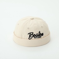 Thư thêu bé dưa cap màu đơn cổ điển Toddler brimless hat mùa hè cotton mỏng trẻ em cậu bé cô gái Doc