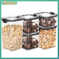 【Fast Delivery】3/4/5Pcs Sealed Food Organizer Large Capacity Dry Food Storage Case Moisture-proof Tr