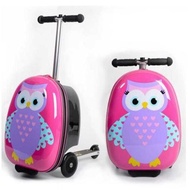 Children Scooter Suitcase Skateboard Luggage Riding Suitcase For Kids Wheeled Rolling Suitcase Kids Travel Trolley Luggage Bag
