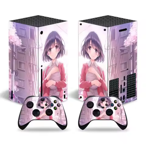 Girls Skin Sticker Decal Cover for Xbox Series X Console and 2 Controllers Xbox Series X Skin Sticke