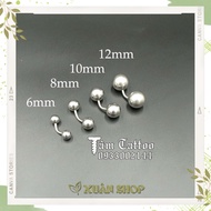 👑 BITA02-Khuyên tạ cong size 6mm 8mm 10mm 12mm