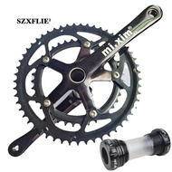 [Szxflie1] 130bcd Bike Crankset Chainring 170mm Crank High Strength Chain Hollow Bottom Bracket