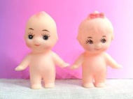 ▲宇宙城▼ 台灣製 超可愛迷你Q比小天使娃娃 兩個一起賣 老玩具 早期懷舊收藏 Q1E