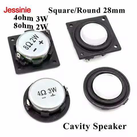 1Pcs 1 Inch Mini Speaker 4 8 Ohm 3W 2 W 28MM Full Range Sound Midrange Bass PU Side Speaker Bluetoot