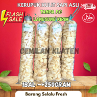 250 gram kerupuk rambak sapi/ kerupuk kulit sapi dorokdok/ rambak sapi/ kerupuk rambak sapi