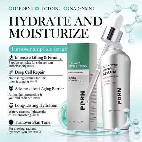 30ml PDRN Peptide Ampoule Serum Anti Aging Wrinkle Lifting Firming Face Essence Korean Skin Care Tur