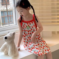 Dress for Kids Girls Summer Suspender Dress for Girls 2025 New Baby Casual Dress for Family Wear Kid