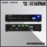 HARPMAN MP6528 280W 6 ZONE 5 MIC INPUTS MIXING AMPLIFIER with USB / BLUETOOTH
