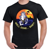 F169 Dark F-14 Tomcat Well Done Baby Patch T-Shirt S-5XL