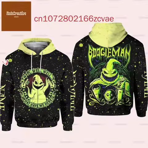 New Christmas Jack Skellington Zip Hoodie Nightmare Before Christmas Men And Women Hoodie