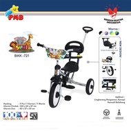 Mainan Anak Sepeda Anak Roda 3 PMB Safari BMX 721 Dorongan