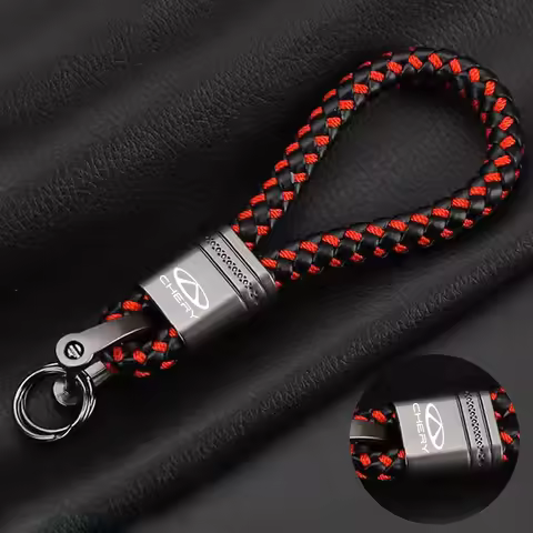 Car Zinc Alloy Keychain Rope Key Ring For Chery Tiggo 7 Pro 4 3 Fulwin 2 Arrizo 6 QQ 5x 5 8 T11 3 5 