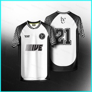 BH2 IVE K-Pop Streetwear Jersey T-shirt loose print summer support cloth Wonyoung Yujin Gaeul LIZ Re