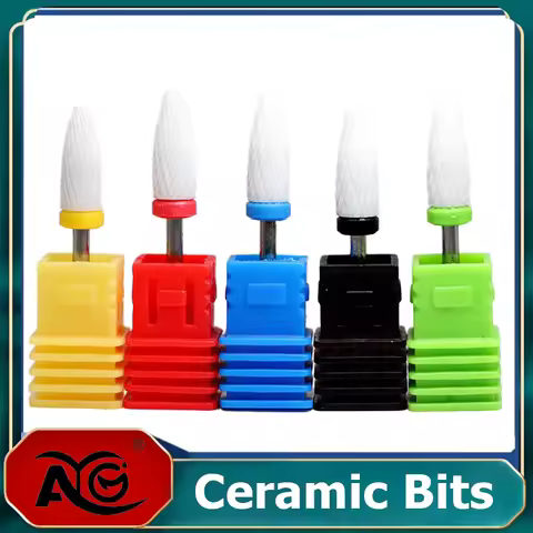 AG Dental Ceramic Bits Ceramic Milling Cutter Nail Drill Bits Electric Manicure Drills Pedicure Mill