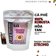 Cà phê đen hòa tan Black Coffee Strong cafe nguyên chất 100% Robusta RANG ĐẬM ĐẮNG MẠNH