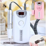 【35000RPM】Professional Nail Art Drill Machine Electric Nail Drill Machine Nail remover grinding machine USB rechargeable Nail Art File Drill Nail Gel Remove Cleaning Polisher