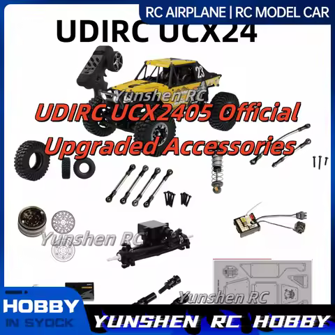 UDIRC UCX2405 Snow Leopard Original Upgraded Parts Metal Wheel Hub Car Shell Electric Installation P
