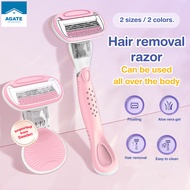 Women's Hair Removal Razor Extra Smooth Leg Manual Shaver with Anti Allergic Lubricating Strip 腋下刮毛刀