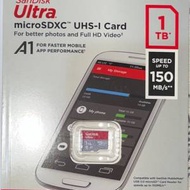 SanDisk SD 1TB 記憶卡(11月買10年保有單)未開