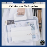 Bekas Kertas Anti-Calar Fail A4 Beg Portable File Organizer Dual Lock Waterproof Office School Trave