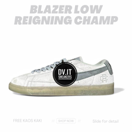 100% BNIB Sepatu Sneakers Casual Pria Blazer Low Reigning Champ 2.0 Grey Size 39 - 44 Free Kaos Kaki
