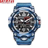 SMAEL colorful sports watch, man watch waterproof night light dual shock tiktok outdoor wristwatch t