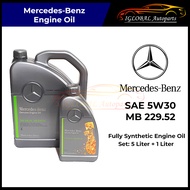 Mercedes-Benz SAE 5W30 MB229.52 Fully Synthetic Engine Oil 6L set (5L+1L)