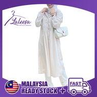 LALEESA BLOUSE MAISA TB438428  Retro Buttons Pleated Blouse Muslimah Blouse Plus Size Baju Raya 2024