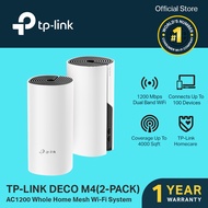 TP-Link Deco M4 (2-pack) AC1200 Whole Home Mesh Wi-Fi System | Mesh WiFi | AC Dual Band WiFi Mesh | 