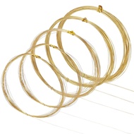 BENECREAT 164 Feet 5 Rolls Bare Solid Brass Wire, 24 26 28 32 Gauge Brass Wire Pure Brass Wire for J