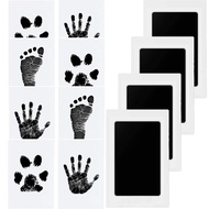 Baby Handprint and Footprint Set, 4 Pieces Baby Footprint Set, Baby Imprint Set for Newborns, Paw Pr