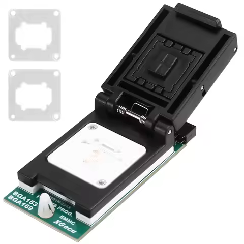 A07I For T76 Programmer Adapter Burning Socket EMMC BGA153/BGA169 V2.0 Dual- Probe Holder