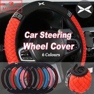 Xpeng X9 G6 Car Steering Wheel Cover PU Leather Steering Wheel Cover Fashion Diamond Car Interior Ac