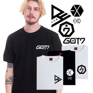 GOT7 T SHIRT - A.C.E T SHIRT - EXO T SHIRT - BAJU GOT7 A.C.E EXO - LOGO TSHIRT - BAJU KPOP - UNISEX 