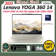 2025 Lenovo YOGA 360 14 Ultra7-258V 14 inch Filp Laptop 2.8K 120Hz OLED Touch Screen Lenovo YOGA 360