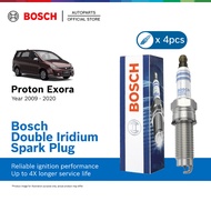Bosch Double Iridium Spark Plug for Proton Exora CFE Turbo (4 Pcs/Set) VR7SII33U