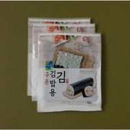 Korea Nori Maki seaweed : Haechorang twice-roasted Nori Seaweed (full-length) : 20sheet*3pack(60 she