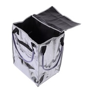 [pik2] Large Reusable Wheeled Shopping Bag Foldable Rolling Tote Heavy Duty 4 Wheels 3 Handles for T